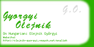 gyorgyi olejnik business card